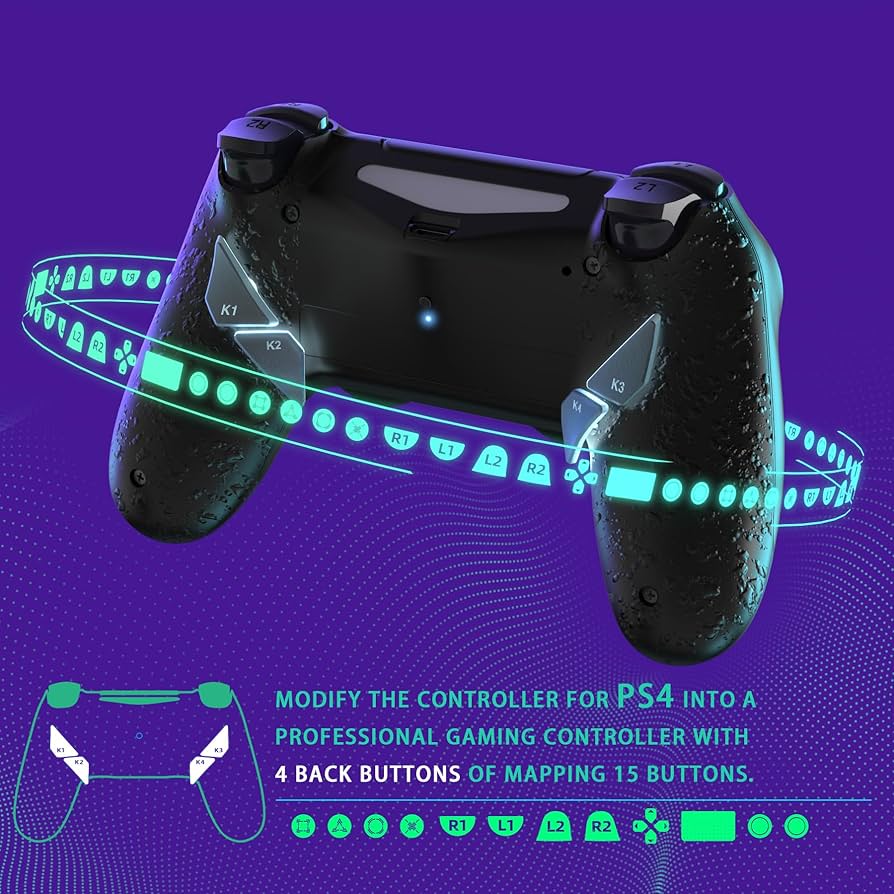 ps4 コントローラー eXtremeRate PS4コントローラーJDM-040/050/055用DECADE